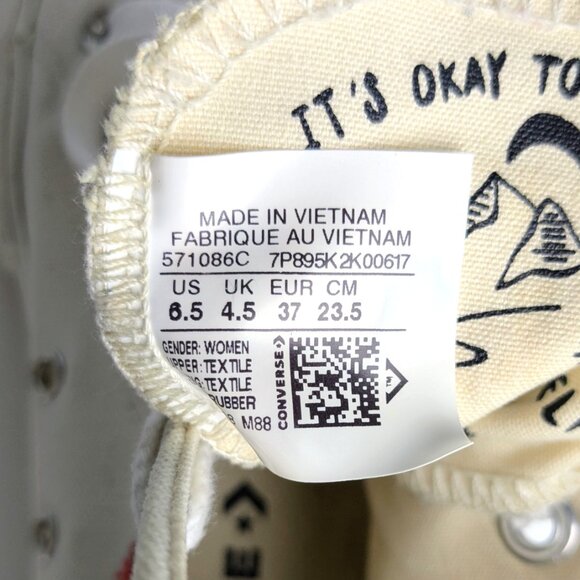 Converse Chuck Taylor All Star Lift Platform Embroidered size : 6.5 - Picture 8 of 9